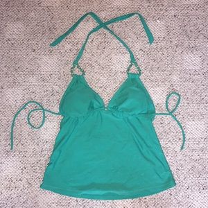 Emerald green swimsuit tank